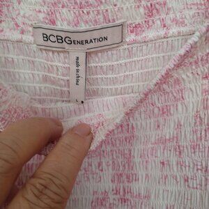 Pink and white BCBGeneration top